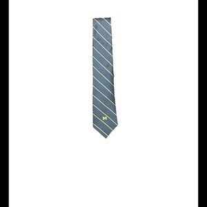 University of Michigan Navy and Yellow Striped Tie
